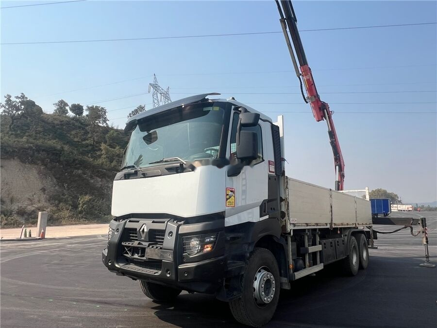 Renault K380 - Грузовик бортовой/ Платформа, Автоманипулятор: фото 1