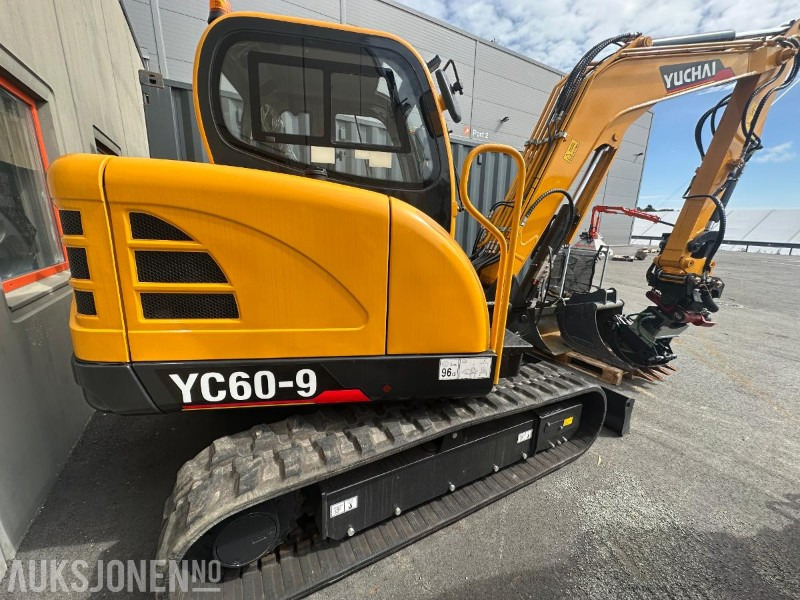 2023 Yuchai YC60-9 6 tonns graver - tiltrotator, graveskuff, pusseskuff og klype. 20 TIMER! - Мини-экскаватор: фото 4 2023 Yuchai YC60-9 6 tonns graver - tiltrotator, graveskuff, pusseskuff og klype. 20 TIMER! - Мини-экскаватор: фото 4