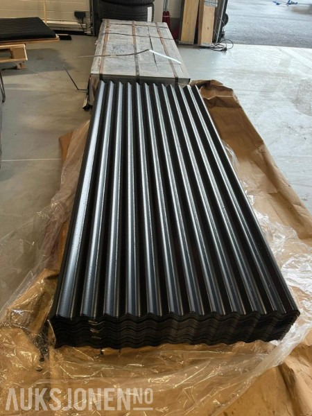 Сельскохозяйственная техника 40 stk nye Bølgeblikk plater 2000x800xo,5 mm: фото 1