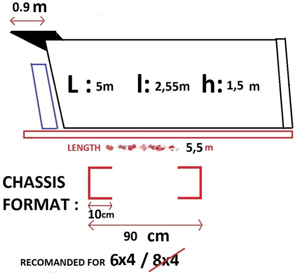 Hyva Bena 8x4 cu semisasiu , cilindru basculare si rezervor ulei hidr - Кузов для самосвала: фото 1 Hyva Bena 8x4 cu semisasiu , cilindru basculare si rezervor ulei hidr - Кузов для самосвала: фото 1