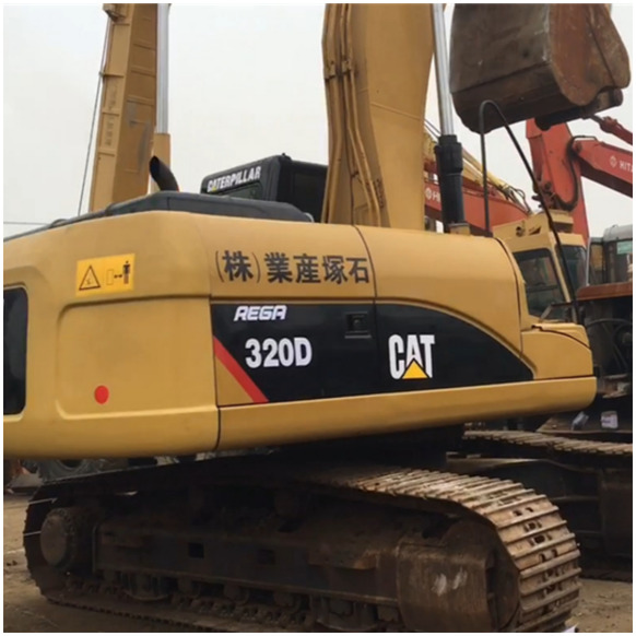 Japan Original 20 ton second hand Caterpillar 320D Hydraulic Crawler Excavator on hot sale in shanghai - Экскаватор: фото 1