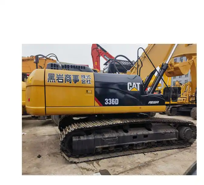 Original Japan Caterpillar 336d excavator CAT 336d2 349d 390d hydraulic crawler excavator on stock - Экскаватор: фото 1