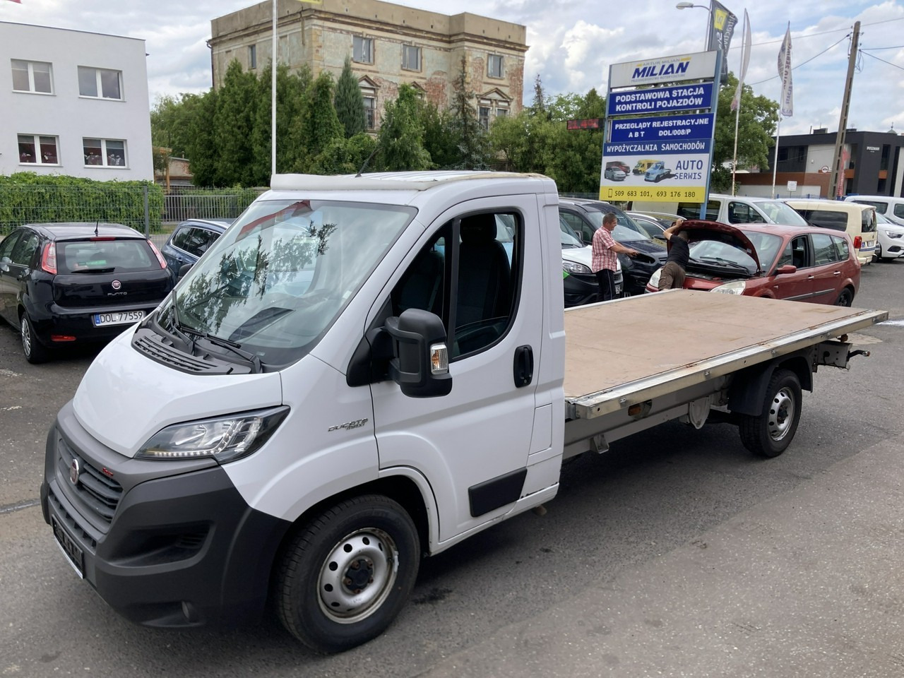 Малотоннажный бортовой грузовик Fiat Ducato FIAT Ducato Max 2,3-180KM Skrzynia Rama Klima Navi 2021: фото 1