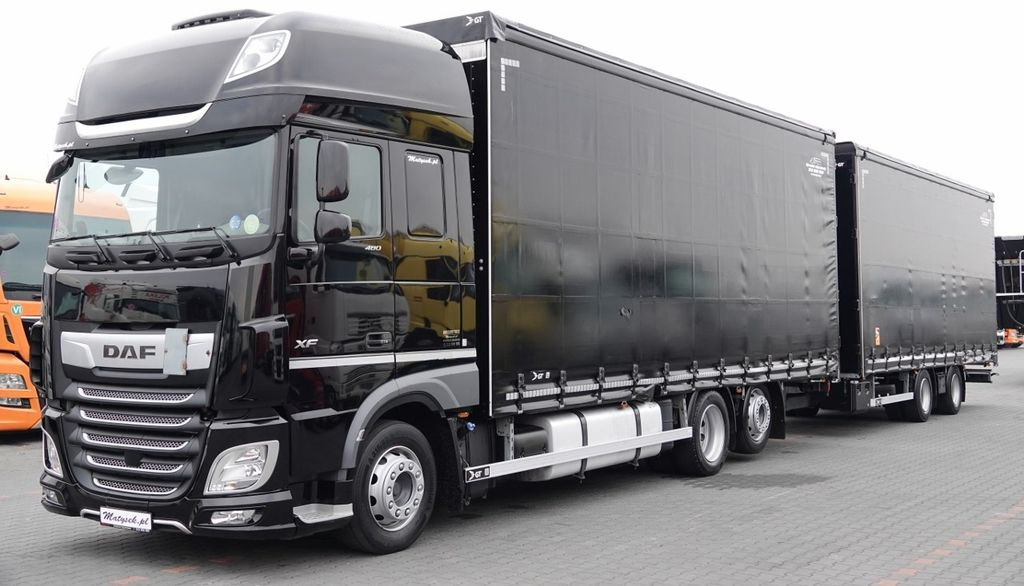 DAF XF 480 / ZESTAW TANDEM 120 M3 / PRZEJAZDOWY - Тентованный грузовик: фото 1 DAF XF 480 / ZESTAW TANDEM 120 M3 / PRZEJAZDOWY - Тентованный грузовик: фото 1