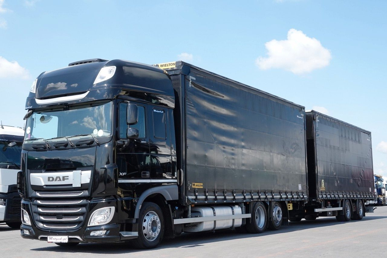 DAF XF 480 / ZESTAW TANDEM / 120 M3 / PRZEJAZDOWY / - Тентованный грузовик: фото 2 DAF XF 480 / ZESTAW TANDEM / 120 M3 / PRZEJAZDOWY / - Тентованный грузовик: фото 2
