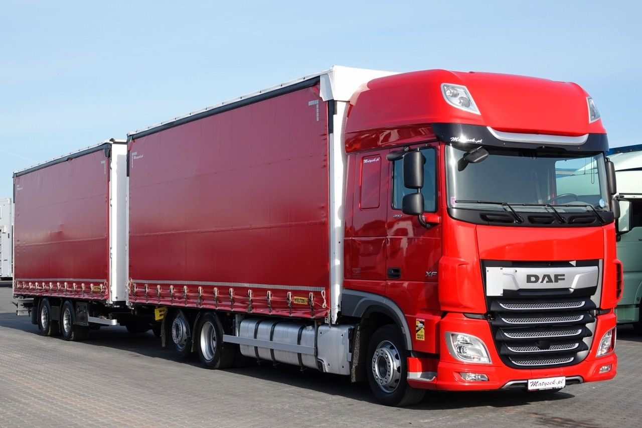 DAF XF 480 / ZESTAW TANDEM / 120 M3 / PRZEJAZDOWY / - Тентованный грузовик: фото 1 DAF XF 480 / ZESTAW TANDEM / 120 M3 / PRZEJAZDOWY / - Тентованный грузовик: фото 1