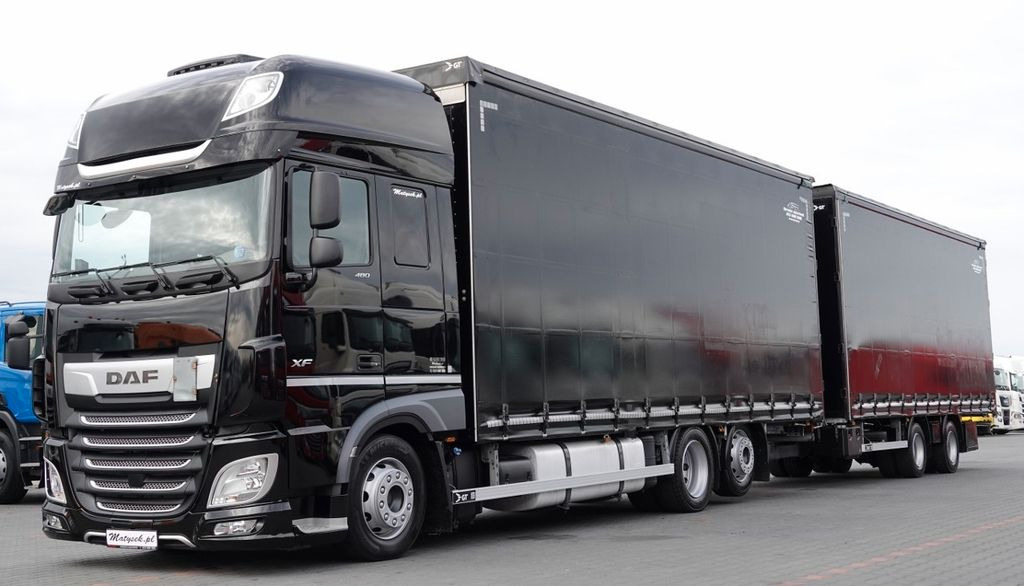 DAF XF 480 / ZESTAW TANDEM 120 M3 / PRZEJAZDOWY - Тентованный грузовик: фото 1 DAF XF 480 / ZESTAW TANDEM 120 M3 / PRZEJAZDOWY - Тентованный грузовик: фото 1