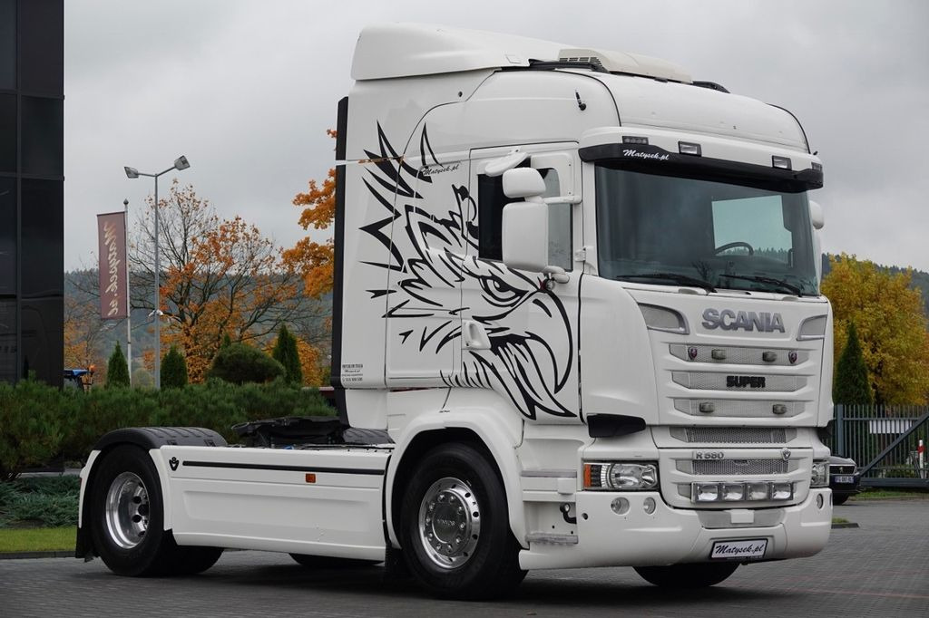 Scania R 580 / V8 / RETARDER / CAŁA NA PODUSZKACH - Тягач: фото 1 Scania R 580 / V8 / RETARDER / CAŁA NA PODUSZKACH - Тягач: фото 1