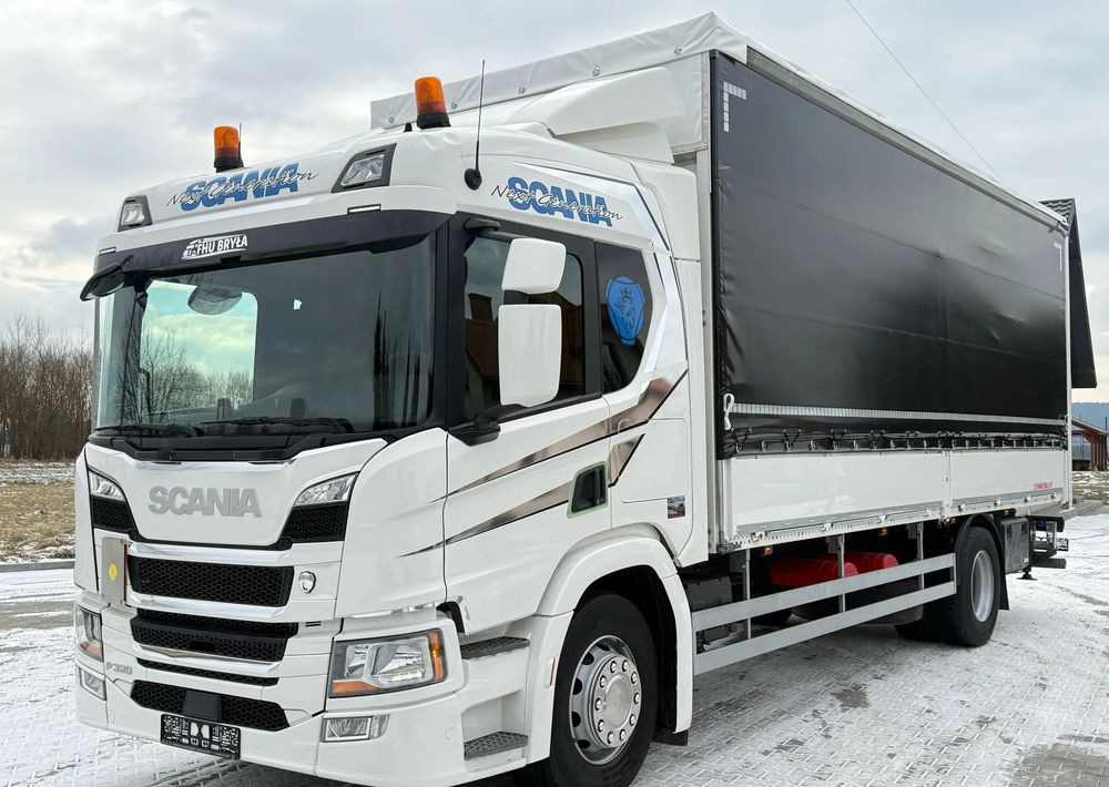Scania P320/FIRANKA/BURTO-FIRANKA/BURTY 80CM/WINDA/18PALET/E6/SYPIALNA KABINA/SPROWADZONY/JAK NOWA/ - Тентованный грузовик: фото 1 Scania P320/FIRANKA/BURTO-FIRANKA/BURTY 80CM/WINDA/18PALET/E6/SYPIALNA KABINA/SPROWADZONY/JAK NOWA/ - Тентованный грузовик: фото 1