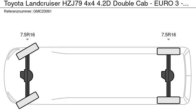 Toyota Land Cruiser HZJ79 4x4 4.2D Double Cab - EURO 3 - NEW!! 13 UNITS directly available в лизинг Toyota Land Cruiser HZJ79 4x4 4.2D Double Cab - EURO 3 - NEW!! 13 UNITS directly available: фото 14