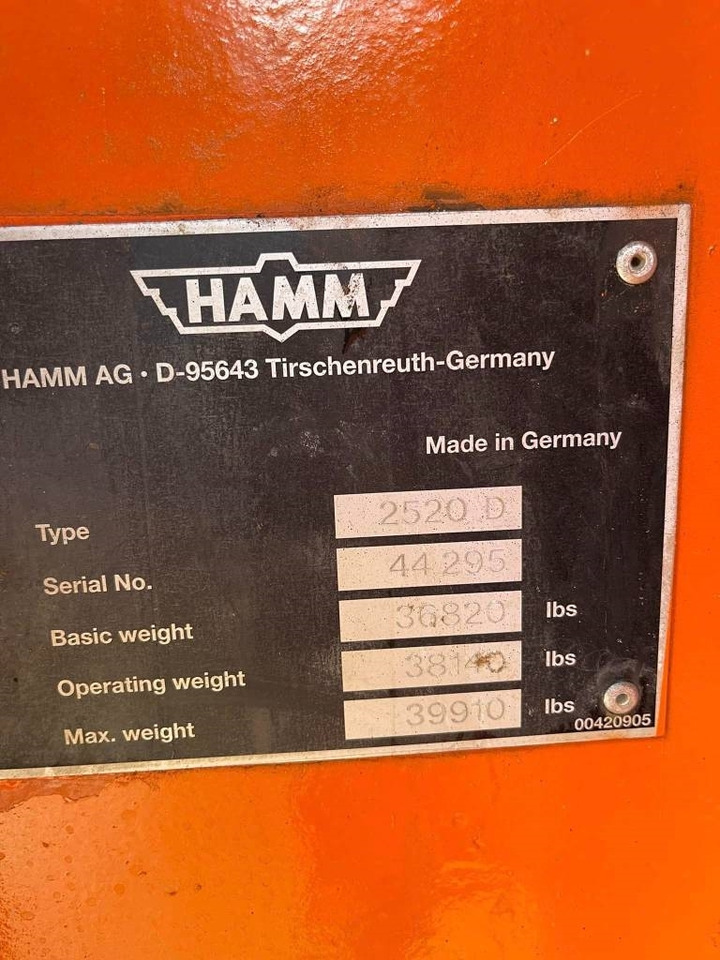 Hamm 2520 D  в лизинг Hamm 2520 D: фото 19