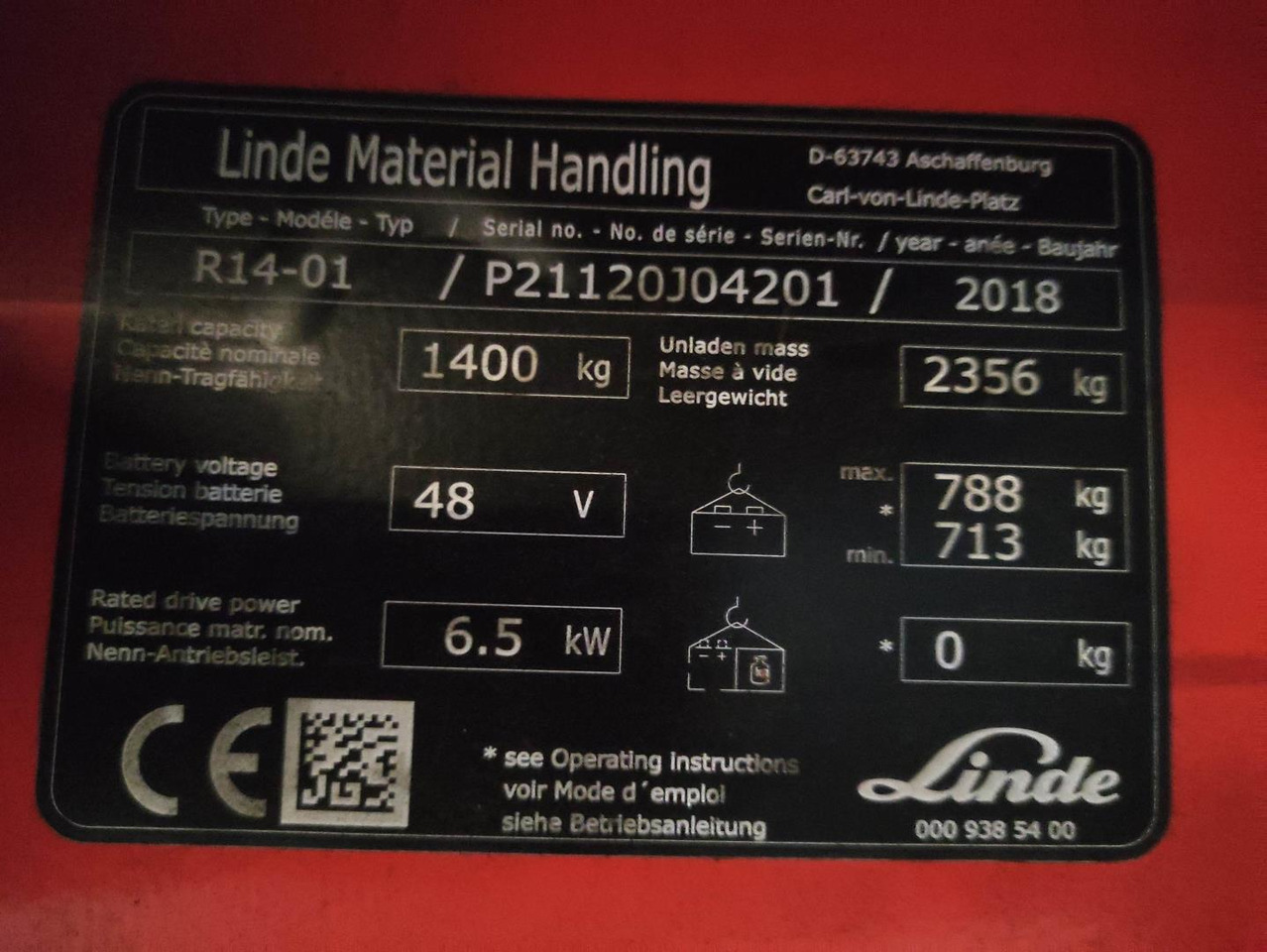 Linde R14-01-1120 в лизинг Linde R14-01-1120: фото 7