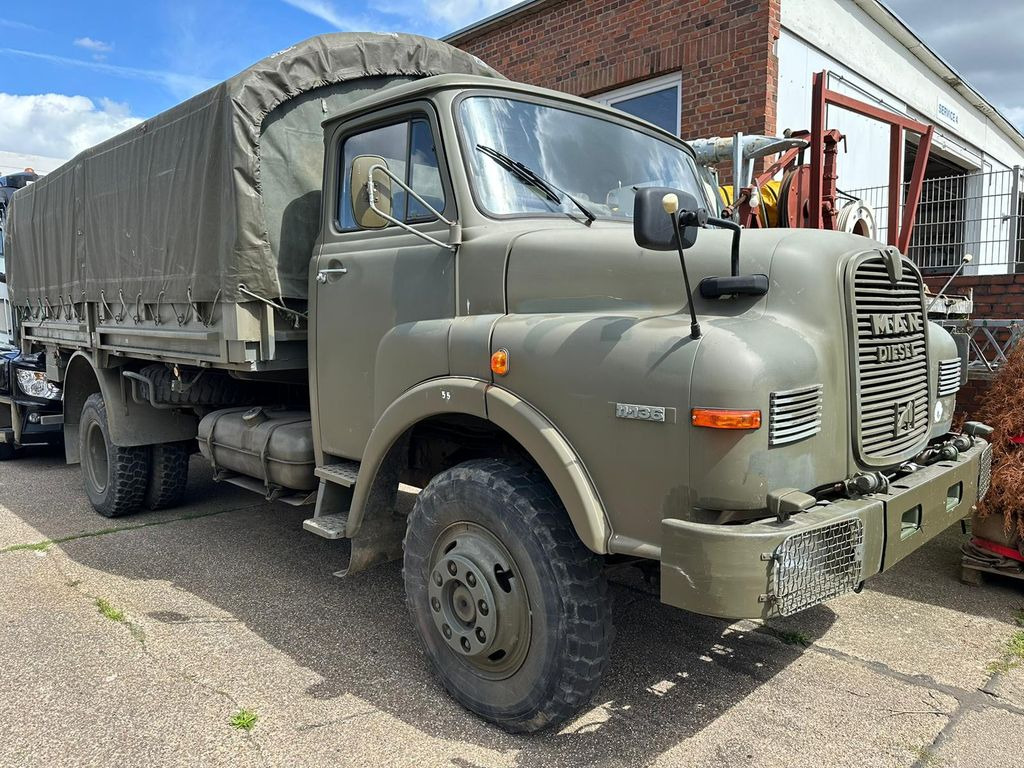 MAN 11.136 HA 4X4*H-zul.*schön*ex belg. Armee - Тентованный фургон: фото 1 MAN 11.136 HA 4X4*H-zul.*schön*ex belg. Armee - Тентованный фургон: фото 1