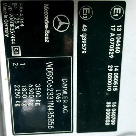 Mercedes-Benz Sprinter II DoKa 316 CDI 4X4 Pritsche 6 Sitze  в лизинг Mercedes-Benz Sprinter II DoKa 316 CDI 4X4 Pritsche 6 Sitze: фото 26