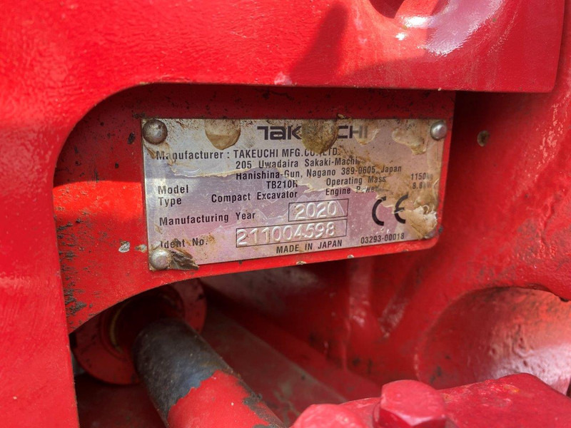 Takeuchi TB210R в лизинг Takeuchi TB210R: фото 7