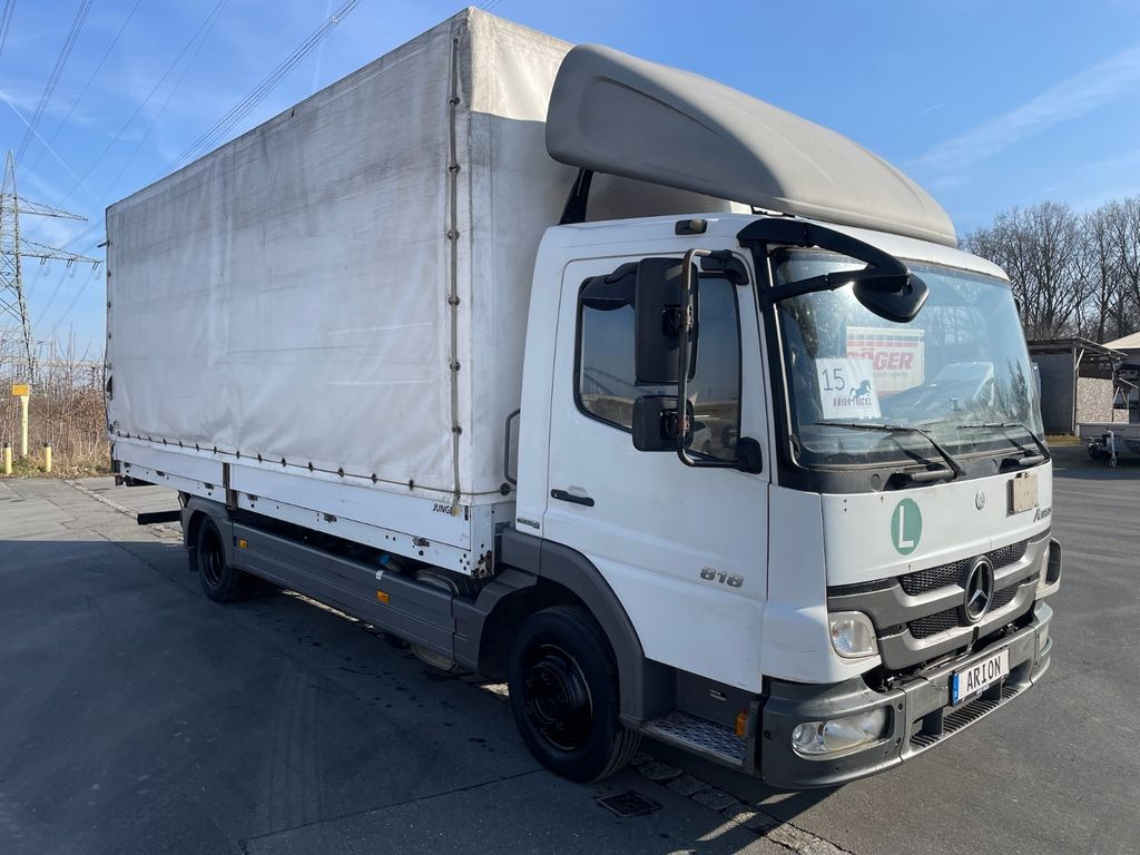 Mercedes-Benz Atego 818 4x2 Pritsche+Plane/LBW/BärCargoliftEU5 - Тентованный фургон: фото 1 Mercedes-Benz Atego 818 4x2 Pritsche+Plane/LBW/BärCargoliftEU5 - Тентованный фургон: фото 1