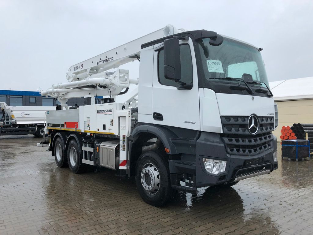 Mercedes-Benz AROCS 2840 BETONSTAR H24.14-4ZR - Автобетононасос: фото 1 Mercedes-Benz AROCS 2840 BETONSTAR H24.14-4ZR - Автобетононасос: фото 1