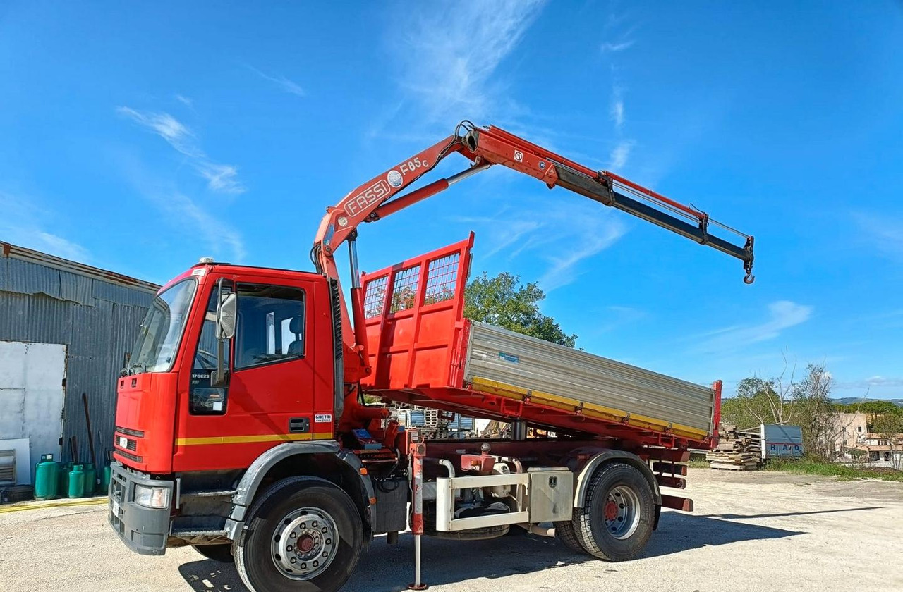 Camion Iveco EuroCargo 170E23 Gru-Rib - Самосвал, Автоманипулятор: фото 1