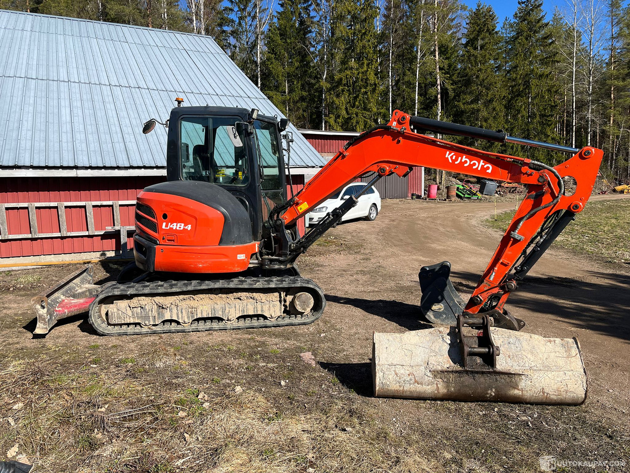 Kubota 48-4, kaivinkone kahdella kauhalla, 2015, Kouvola - Мини-экскаватор: фото 1 Kubota 48-4, kaivinkone kahdella kauhalla, 2015, Kouvola - Мини-экскаватор: фото 1