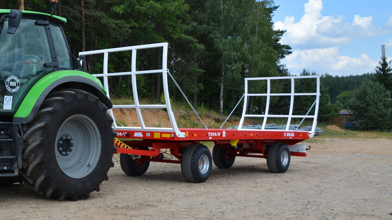 Metal-Fach Przyczepa platformowa do bel dwuosiowa T014/2 - 9t - Сельскохозяйственный прицеп-платформа: фото 1 Metal-Fach Przyczepa platformowa do bel dwuosiowa T014/2 - 9t - Сельскохозяйственный прицеп-платформа: фото 1