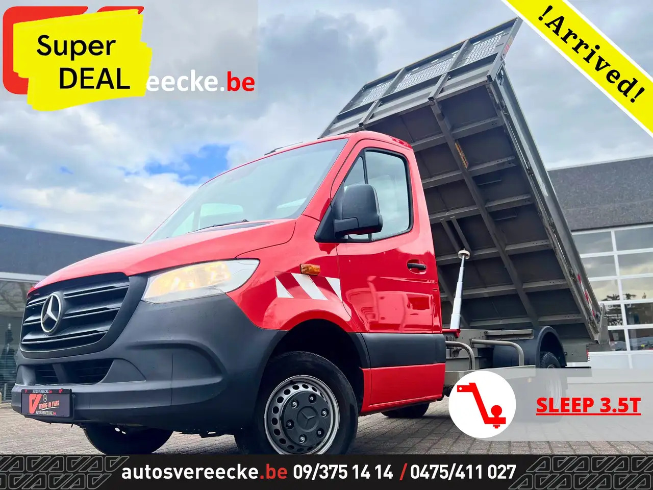 Mercedes-Benz Sprinter 514 KIPPER (24.750€ex) MTM 7.000kg Rijbewijs B - Малотоннажный самосвал: фото 1 Mercedes-Benz Sprinter 514 KIPPER (24.750€ex) MTM 7.000kg Rijbewijs B - Малотоннажный самосвал: фото 1