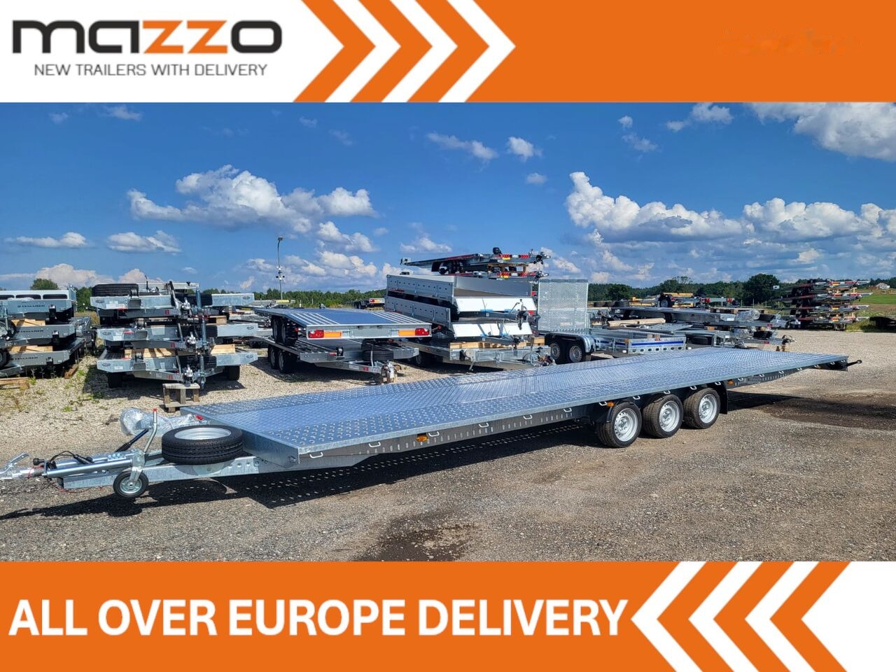 Новый Прицеп-автовоз Niewiadów I8535 850x210cm Schock absobers + spare wheel GVW 3500kg platfo: фото 1