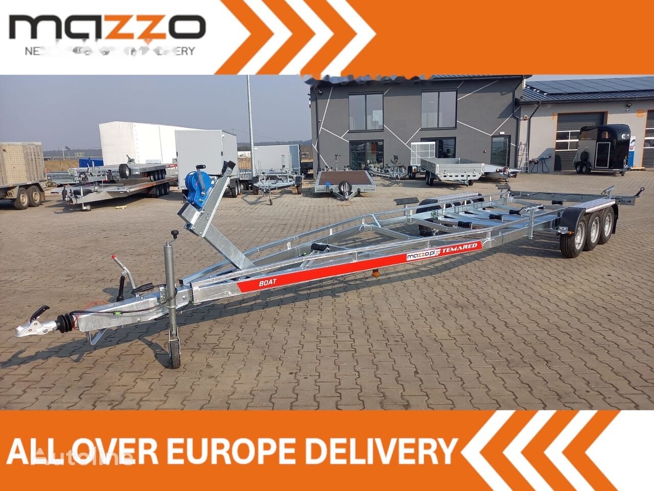 Новый Лодочный прицеп Temared DELIVERY! Boat trailer B35/3 for a BOAT up to 9,10 m! 3500kg: фото 1 Новый Лодочный прицеп Temared DELIVERY! Boat trailer B35/3 for a BOAT up to 9,10 m! 3500kg: фото 1