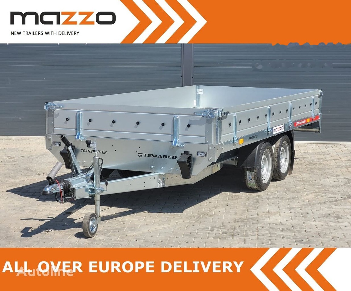 Новый Прицеп бортовой/ Платформа Temared DELIVERY! Transporter 3617/2C platform trailer 365x171.5 cm 2700: фото 1