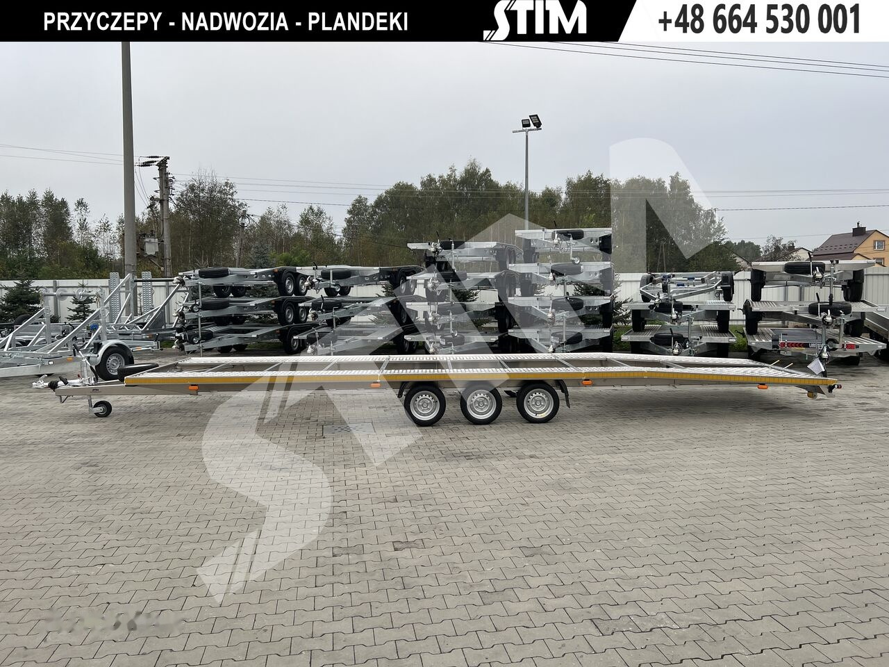 Stim L23/PP-TS/85-35AL - 195/50R13C - Прицеп-автовоз: фото 1 Stim L23/PP-TS/85-35AL - 195/50R13C - Прицеп-автовоз: фото 1