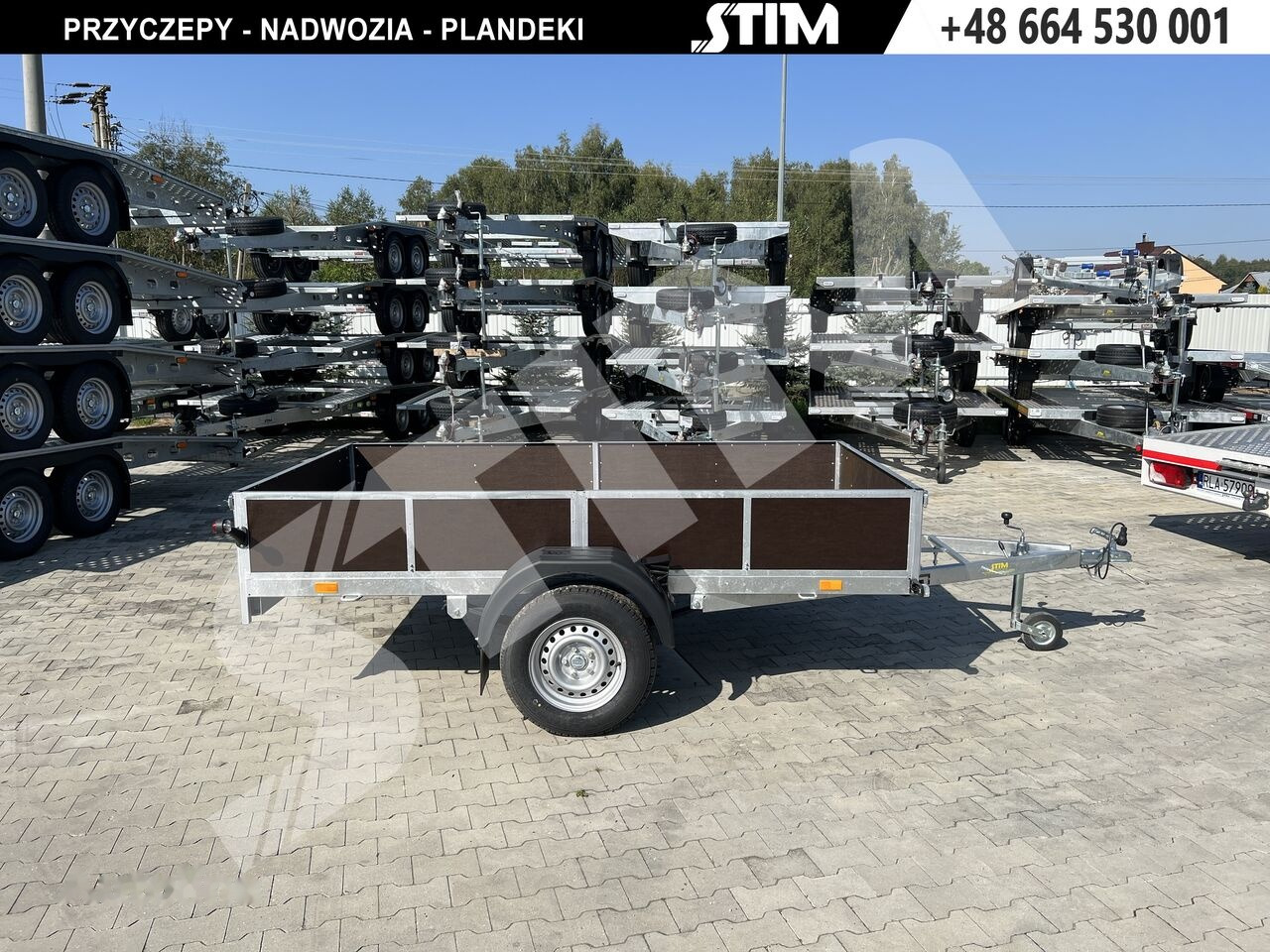 Stim S11-075/2815R + przednia burta otwierana - Прицеп для легкового автомобиля: фото 1 Stim S11-075/2815R + przednia burta otwierana - Прицеп для легкового автомобиля: фото 1