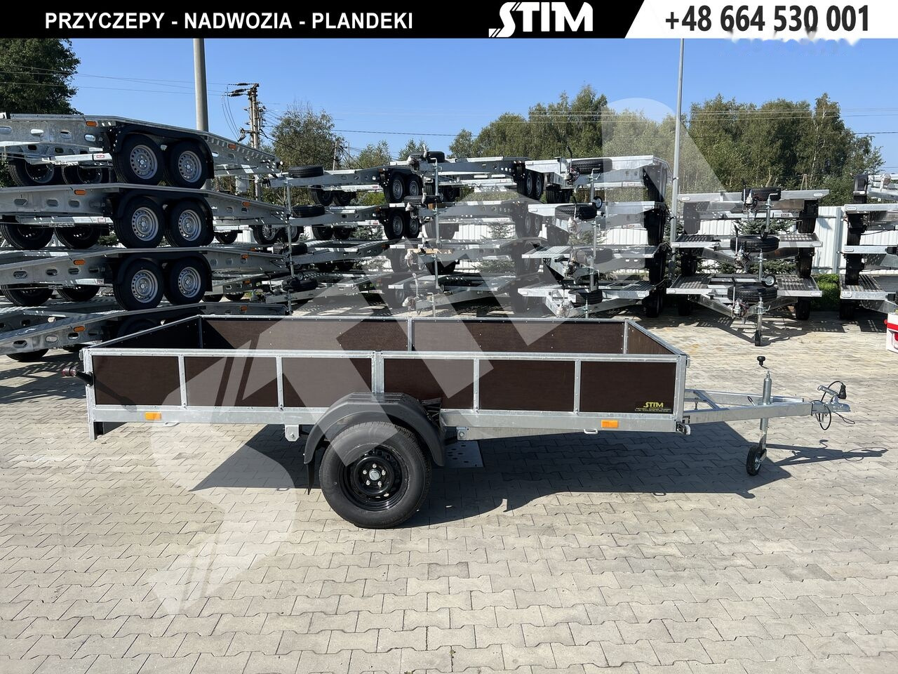 Stim S11-075/3415R + przednia burta otwierana + wzmocnienie ramy - Прицеп для легкового автомобиля: фото 1 Stim S11-075/3415R + przednia burta otwierana + wzmocnienie ramy - Прицеп для легкового автомобиля: фото 1