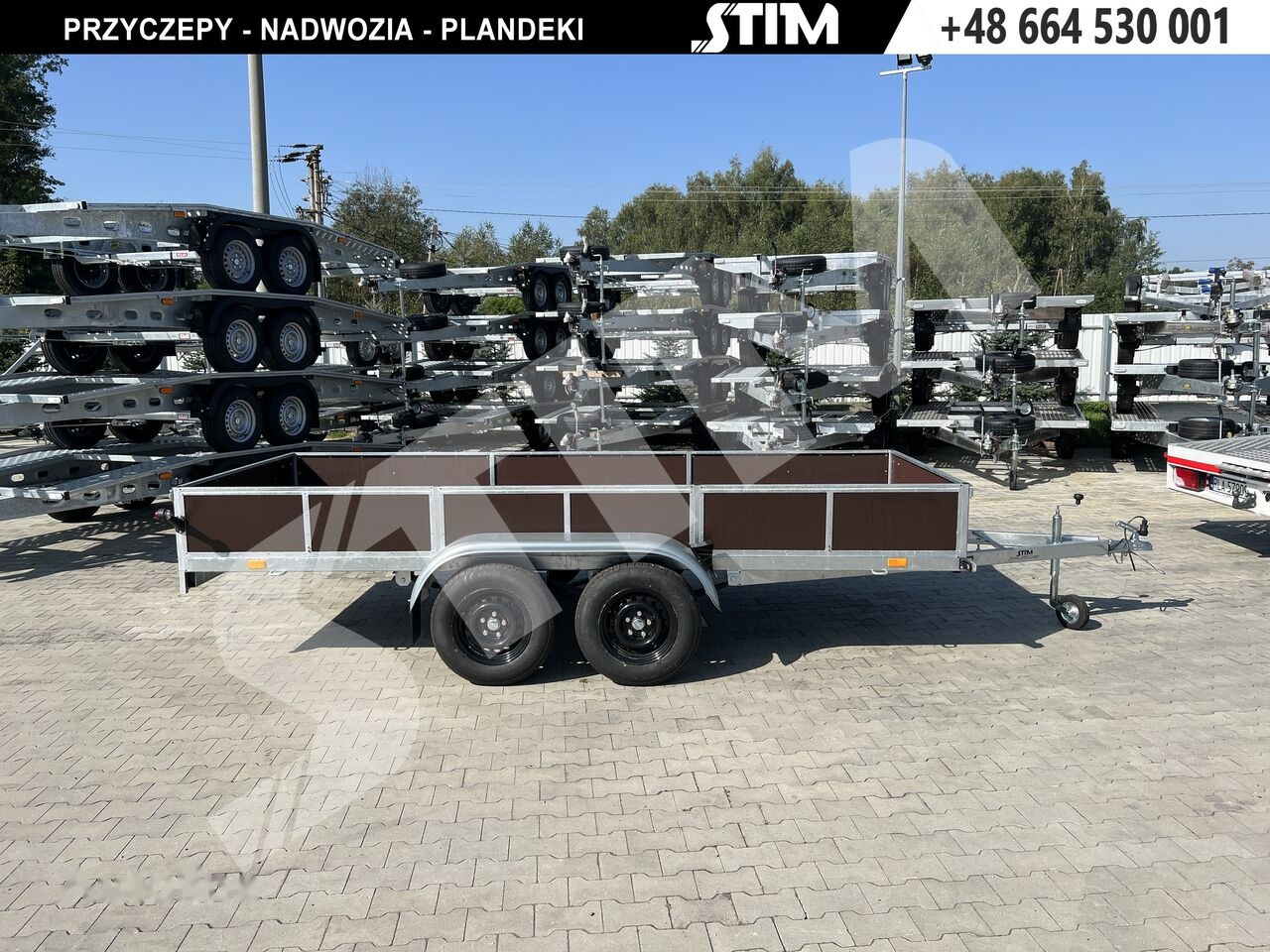 Stim S12-075/4015R + przednia burta otwierana + wzmocniona rama - Прицеп для легкового автомобиля: фото 1 Stim S12-075/4015R + przednia burta otwierana + wzmocniona rama - Прицеп для легкового автомобиля: фото 1