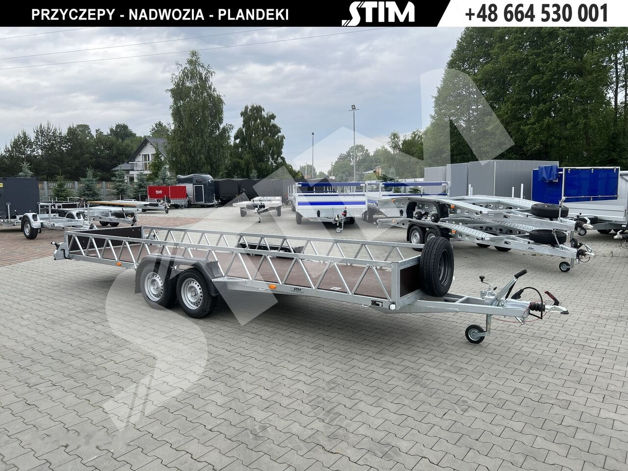 Stim S22-27/6015DŁ - dłużyca - Прицеп бортовой/ Платформа: фото 1 Stim S22-27/6015DŁ - dłużyca - Прицеп бортовой/ Платформа: фото 1