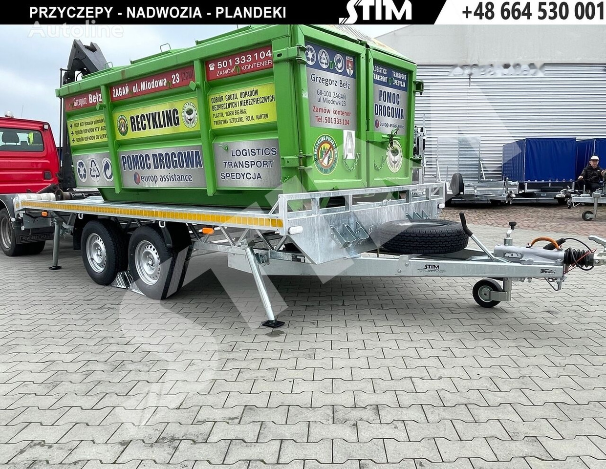 Stim S22-35/4323KP-15 Platforma do przeowzu kontenerów typu KP - Прицеп бортовой/ Платформа: фото 1 Stim S22-35/4323KP-15 Platforma do przeowzu kontenerów typu KP - Прицеп бортовой/ Платформа: фото 1