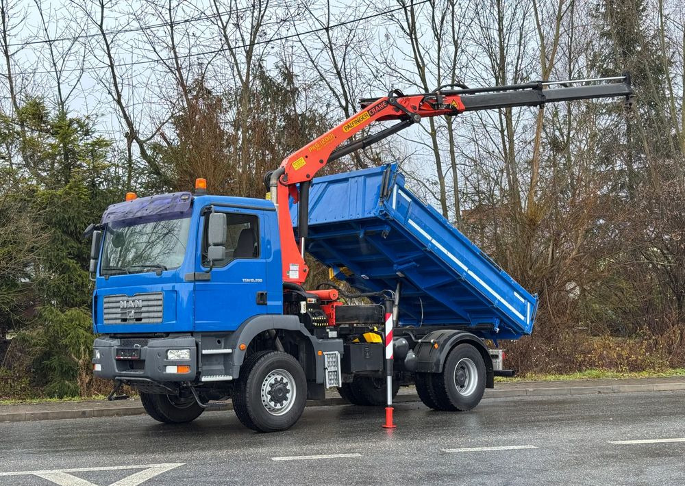 MAN * MAN 18 280 * KIPER WYWROTKA * 4x4 * HDS Palfinger  120 STAN BARDZO DOBRY * Sprowadzony - Самосвал: фото 1