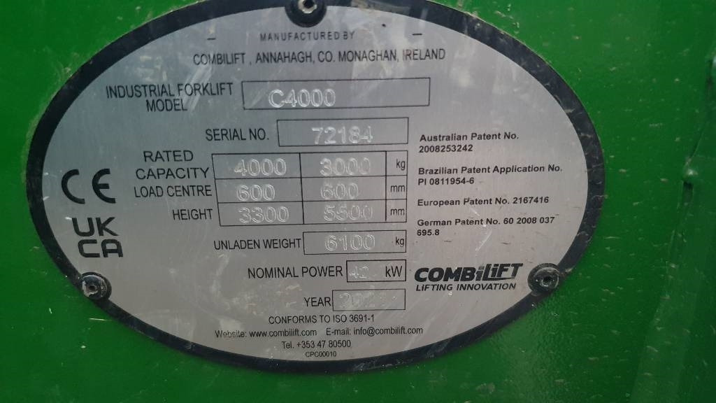 Combilift C 4000 LPG DEMO 196hrs  в лизинг Combilift C 4000 LPG DEMO 196hrs: фото 7