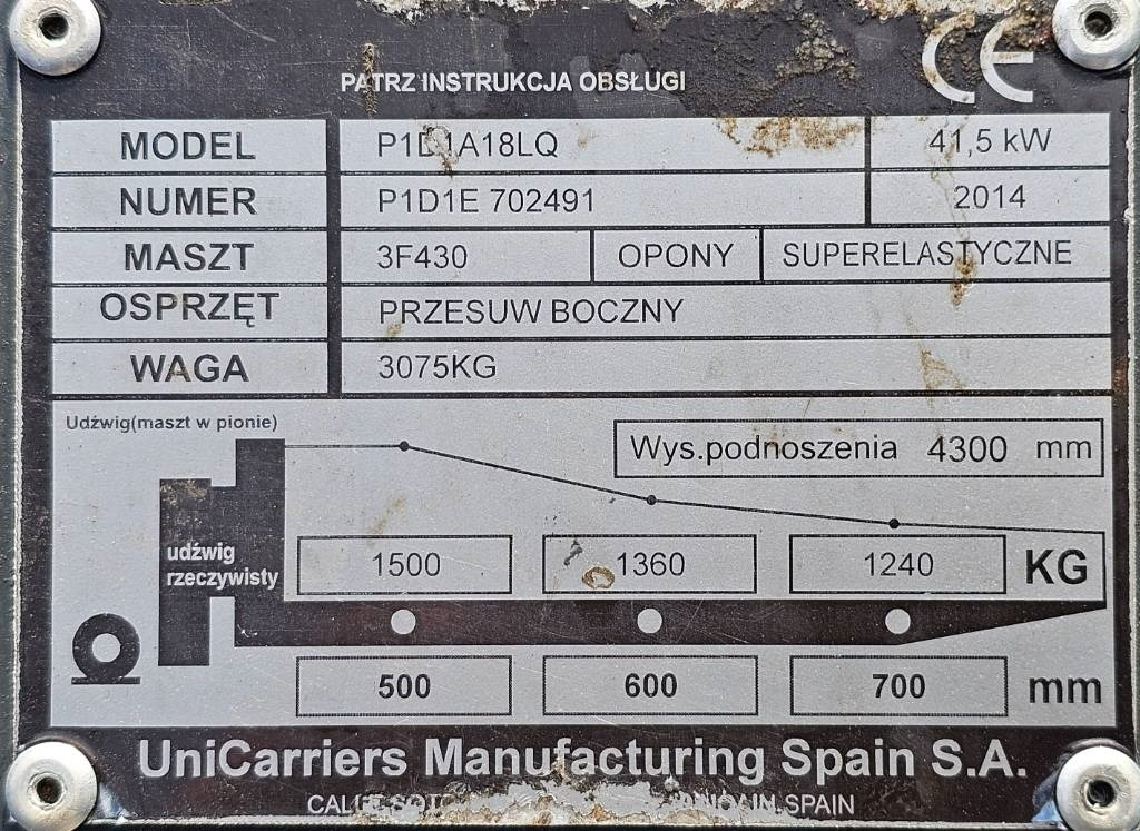 UniCarriers DX 18 P1D1A18LQ  в лизинг UniCarriers DX 18 P1D1A18LQ: фото 8