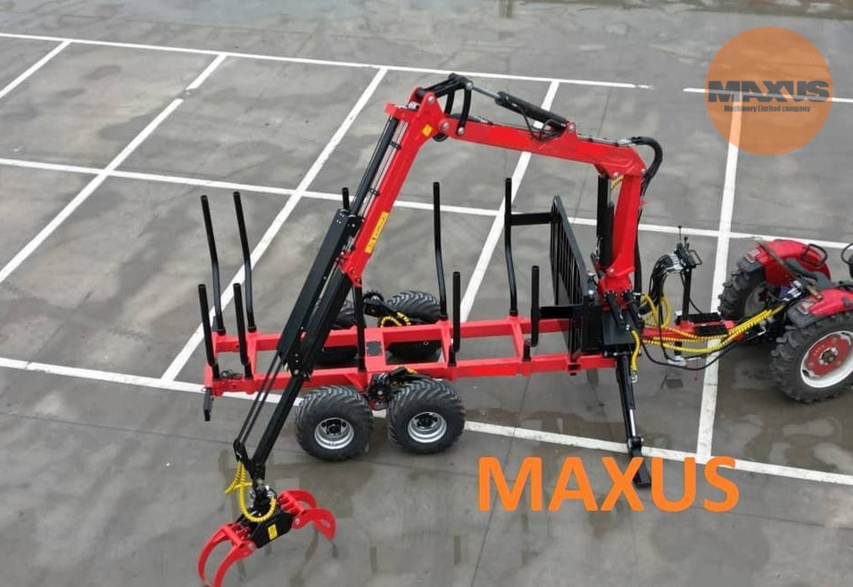 Remorca forestieră MAXUS 1400 + Macara 780 - Лесозаготовительная техника: фото 1 Remorca forestieră MAXUS 1400 + Macara 780 - Лесозаготовительная техника: фото 1