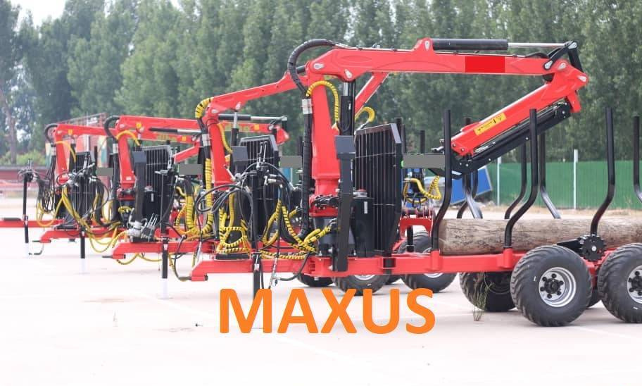 NEW MAXUS 6 TON Trailer + Crane 4.2 m Warranty | НОВА прицепа 6 ТОН + Кран 4,2 м MAXUS Гарантія - Лесной прицеп: фото 2 NEW MAXUS 6 TON Trailer + Crane 4.2 m Warranty | НОВА прицепа 6 ТОН + Кран 4,2 м MAXUS Гарантія - Лесной прицеп: фото 2