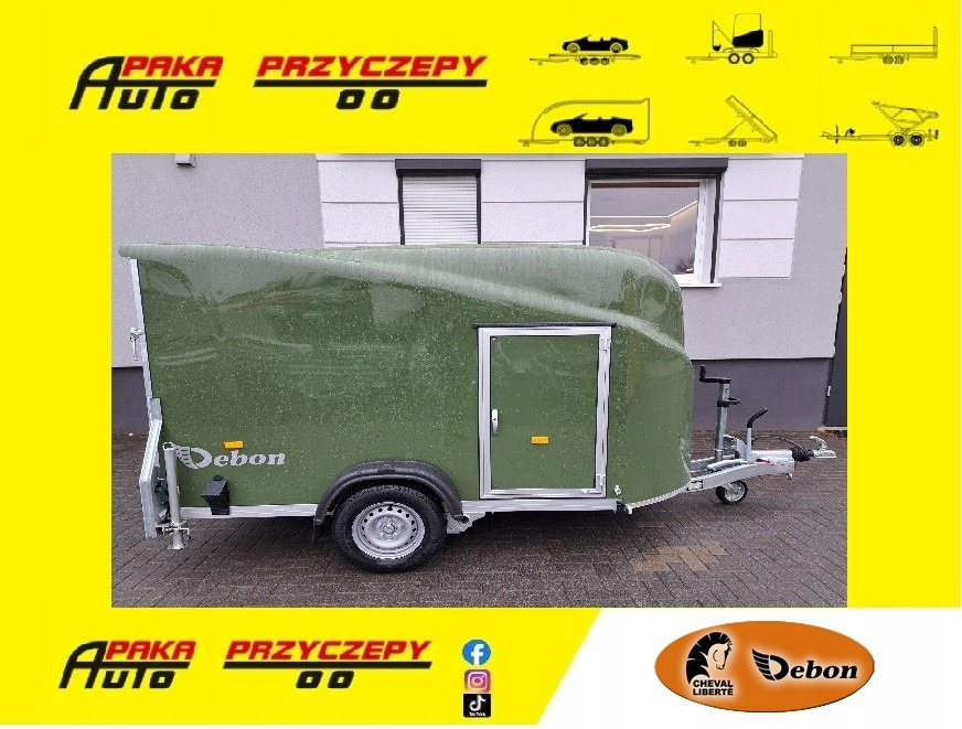 PRZYCZEPA CARGO FURGON DMC 1300 KG dł 300 x szer 150 mm x wys 170 cm - Прицеп-фургон: фото 1 PRZYCZEPA CARGO FURGON DMC 1300 KG dł 300 x szer 150 mm x wys 170 cm - Прицеп-фургон: фото 1