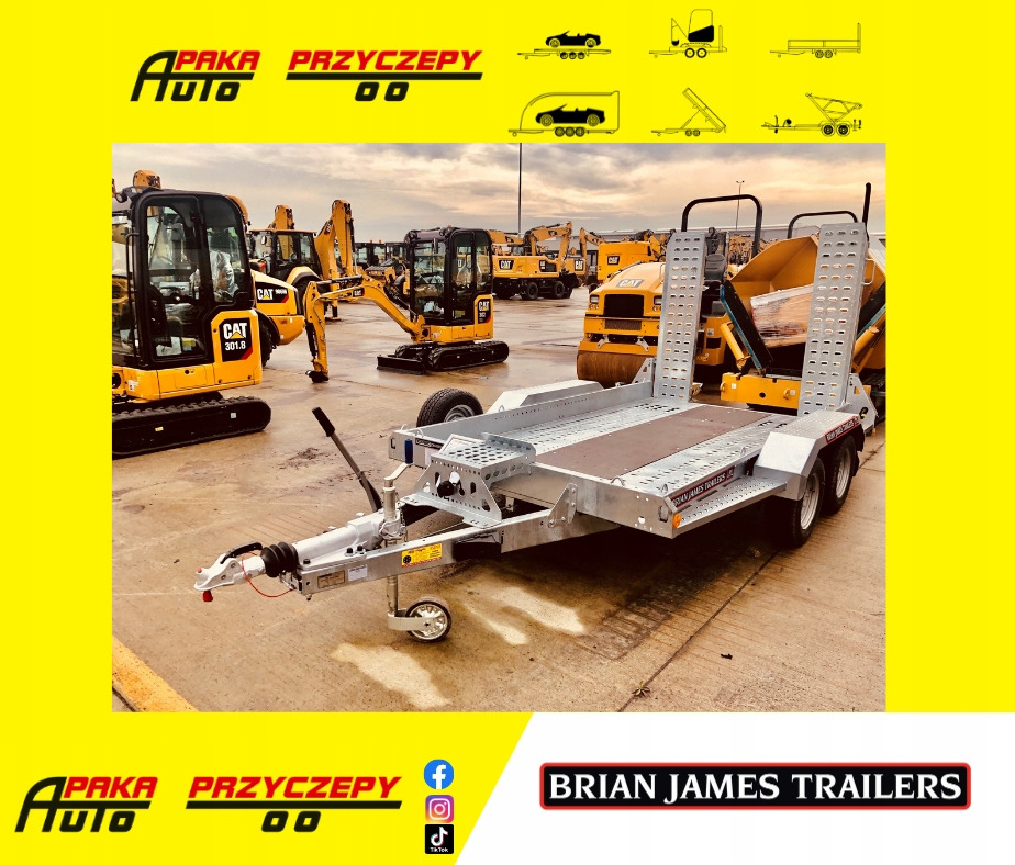 PRZYCZEPA DO KOPARKI MINIKOPARKI, DMC 3500 KG - Прицеп для спецтехники: фото 1