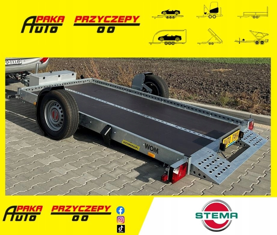 PRZYCZEPA DO MOTOCYKLA QUADA RAMPA UCHYLNA Z POMPĄ ELEKTRYCZNĄ DMC 1800 - Прицеп для мотоцикла: фото 1 PRZYCZEPA DO MOTOCYKLA QUADA RAMPA UCHYLNA Z POMPĄ ELEKTRYCZNĄ DMC 1800 - Прицеп для мотоцикла: фото 1