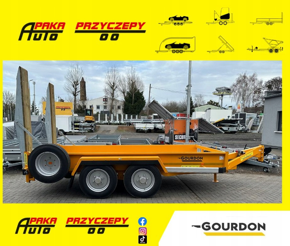 PRZYCZEPA PODKOPARKOWA MARKI GOURDON, DMC 8000 KG, 8T - Прицеп для спецтехники: фото 1