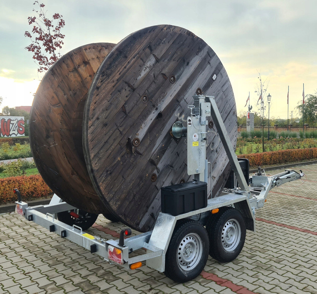 PRZYCZEPA SŁUPOWA KABLOWA PRZEWÓZ KABLI 3500 KG / POLE CABLE TRAILER FOR CABLE TRANSPORT 3500 KG - Кабельный транспортер: фото 2 PRZYCZEPA SŁUPOWA KABLOWA PRZEWÓZ KABLI 3500 KG / POLE CABLE TRAILER FOR CABLE TRANSPORT 3500 KG - Кабельный транспортер: фото 2