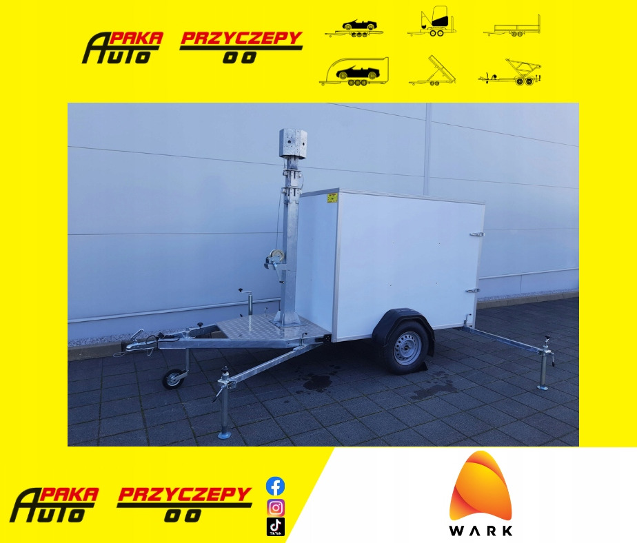 PRZYCZEPA Z MASZTEM TELESKOPOWYM DO MONITORINGU - Прицеп-фургон: фото 1 PRZYCZEPA Z MASZTEM TELESKOPOWYM DO MONITORINGU - Прицеп-фургон: фото 1