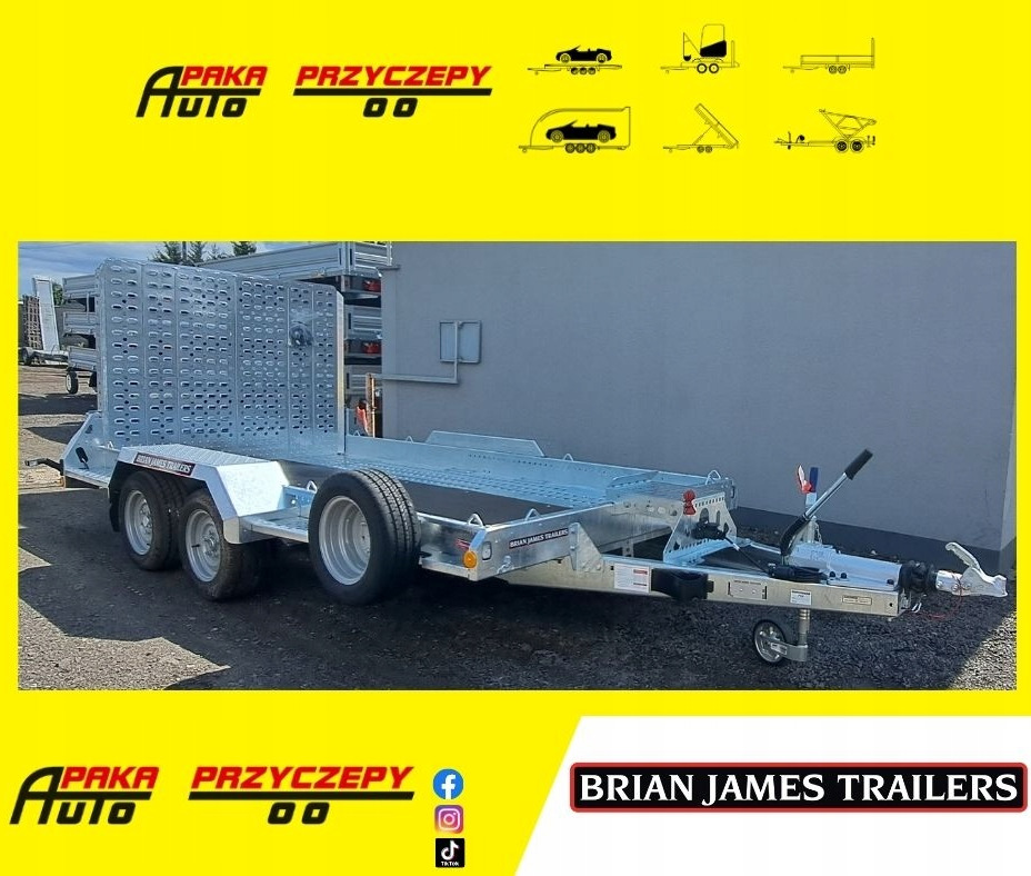 PRZYCZEPA Z RAMPĄ POD KOPARKĘ DO MINIKOPARKI 3500 - Прицеп для спецтехники: фото 1