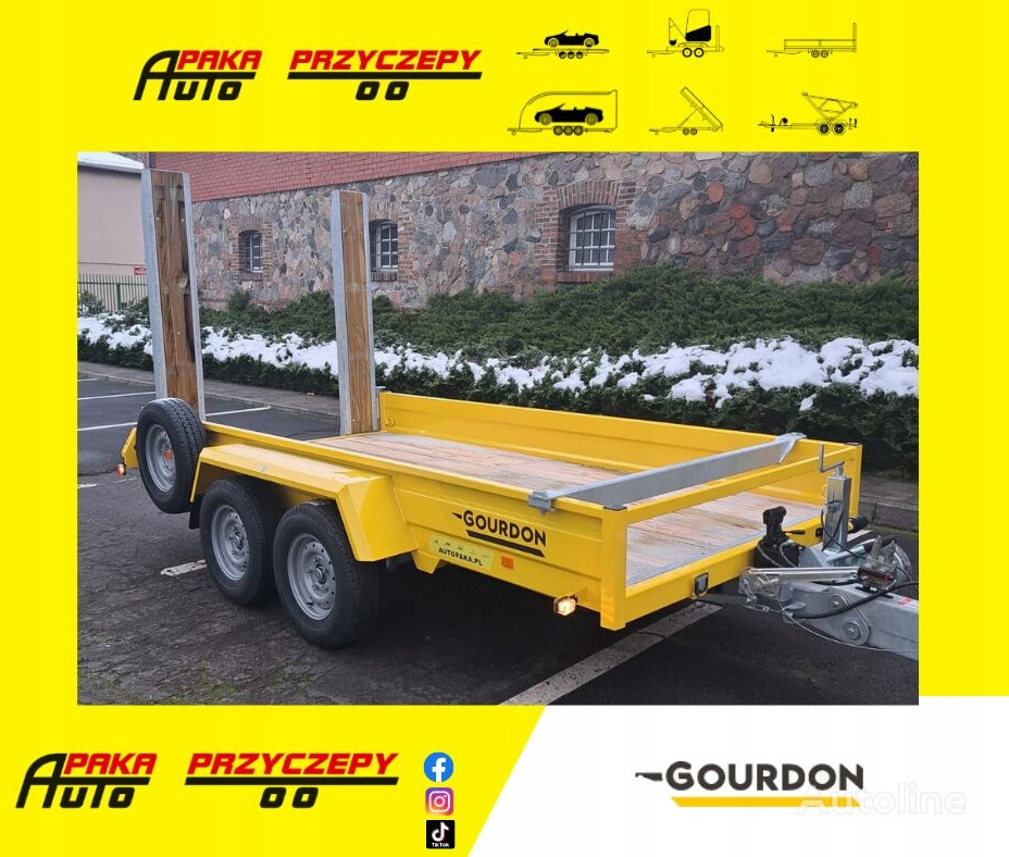 Przyczepa do koparek Gourdon VPR 350 composite - Прицеп для спецтехники: фото 1