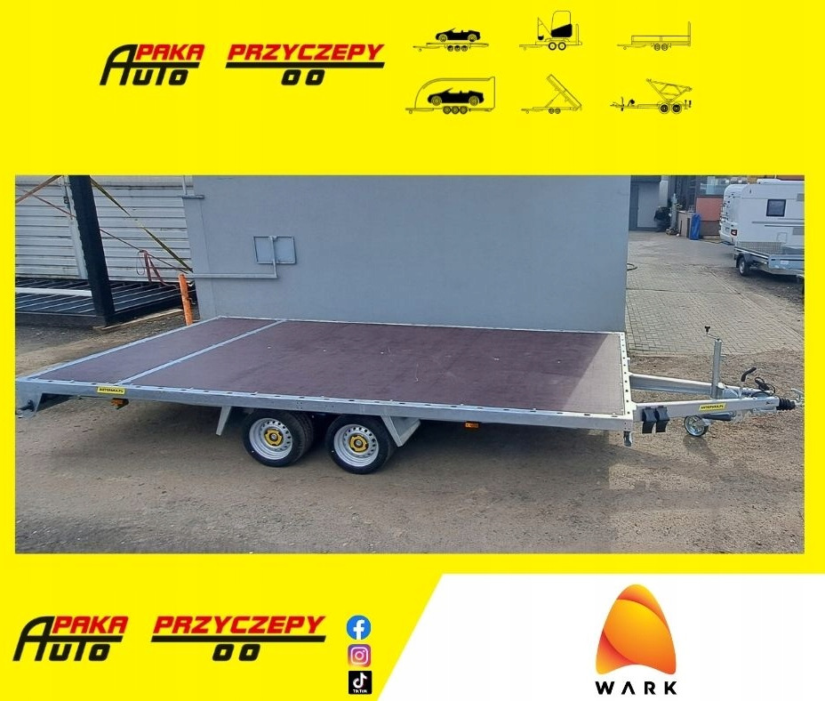 Przyczepa platforma 5x2 WARK DMC 3500 - Прицеп бортовой/ Платформа: фото 1 Przyczepa platforma 5x2 WARK DMC 3500 - Прицеп бортовой/ Платформа: фото 1