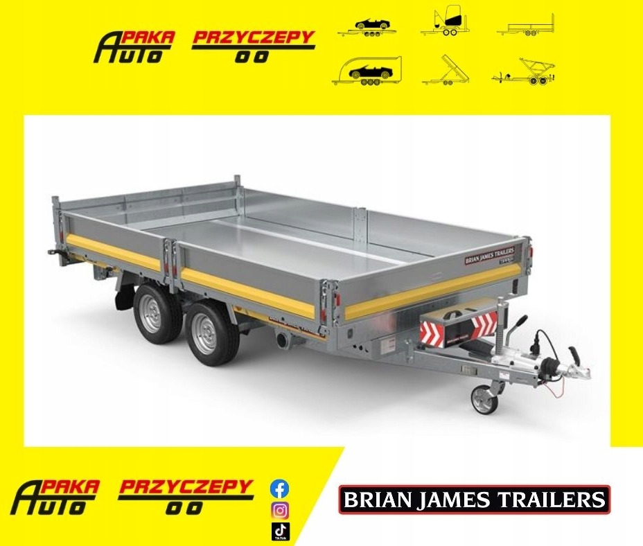 Новый Самосвальный прицеп Przyczepa wywrotka BJT CARGO TIPPER 3,6x2 3,5t 2os: фото 1