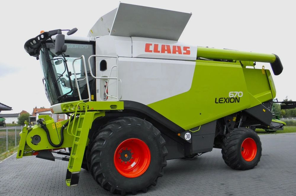 Claas Lexion 670 2014 Rok, Heder 7,5 Vario, Najbogatsza Wersja, Nie Malowany, Stan Idealny - Зерноуборочный комбайн: фото 3 Claas Lexion 670 2014 Rok, Heder 7,5 Vario, Najbogatsza Wersja, Nie Malowany, Stan Idealny - Зерноуборочный комбайн: фото 3